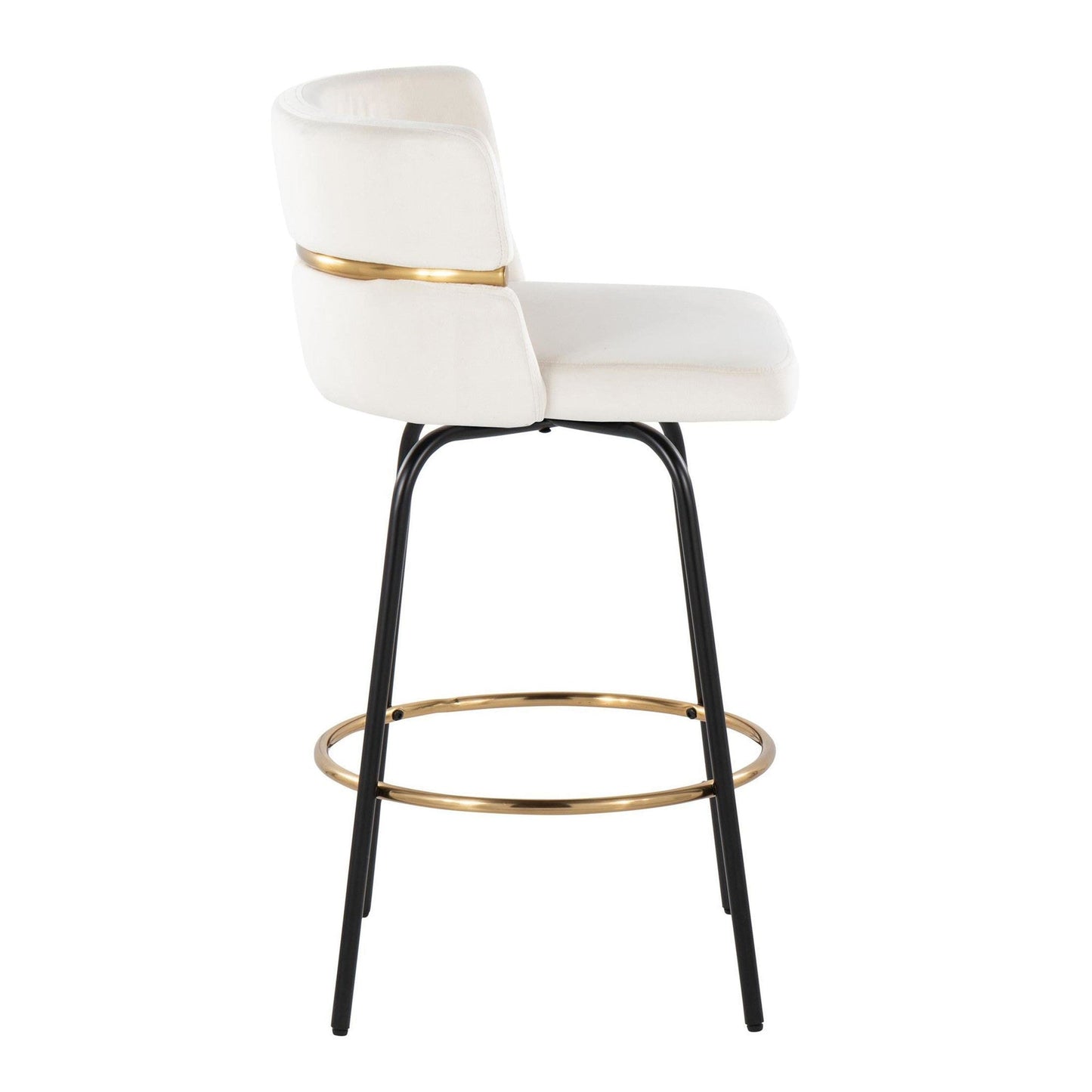 Majestic Office Furniture Claire 26" Fixed-Height Counter Stool - Set of 2