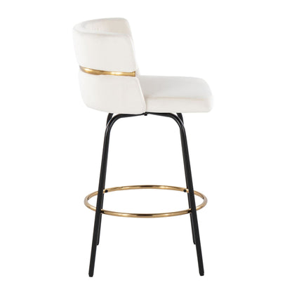 Majestic Office Furniture Claire 26" Fixed-Height Counter Stool - Set of 2
