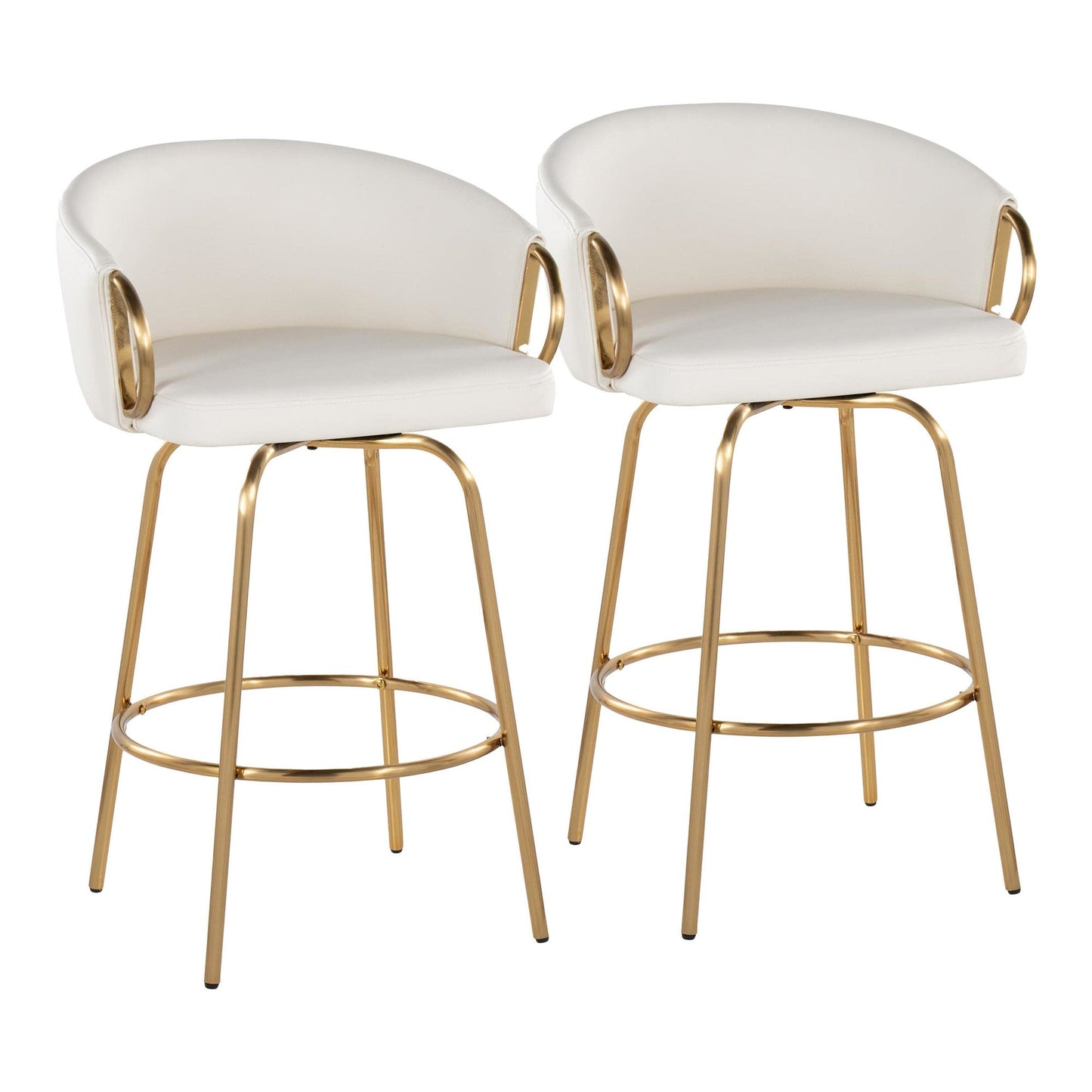 Majestic Office Furniture 26" Fixed-Height Counter Stool - Set of 2