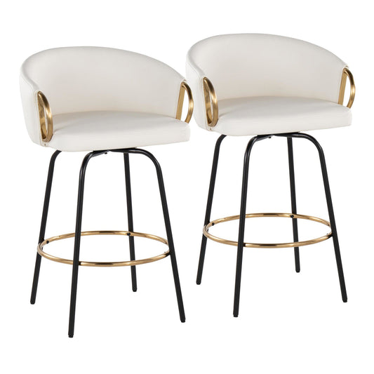 Majestic Office Furniture 26" Fixed-Height Counter Stool - Set of 2