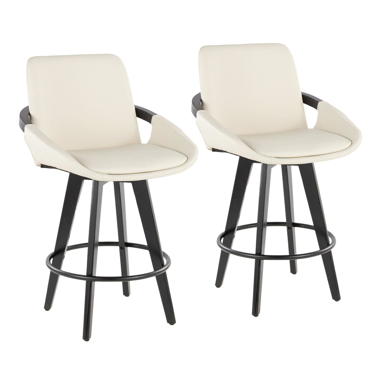 Majestic Office Furniture 26" Fixed-Height Counter Stool - Set of 2