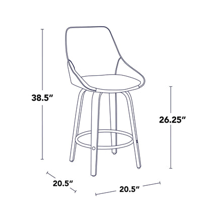 Majestic Office Furniture 26" Fixed-Height Counter Stool - Set of 2