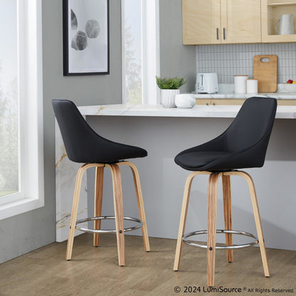 Majestic Office Furniture 26" Fixed-Height Counter Stool - Set of 2