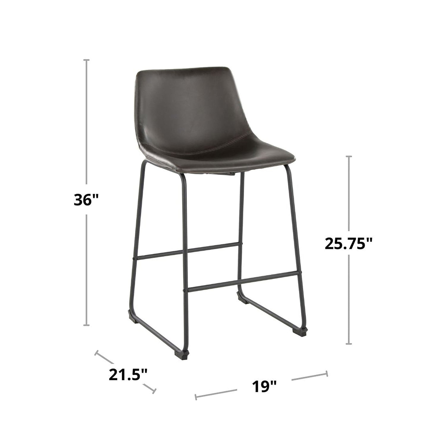 Majestic Office Furniture 26" Fixed-Height Counter Stool