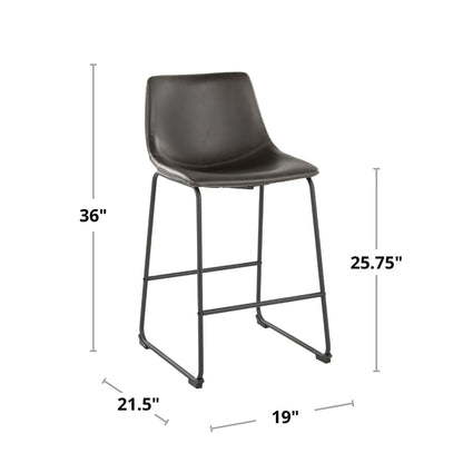 Majestic Office Furniture 26" Fixed-Height Counter Stool