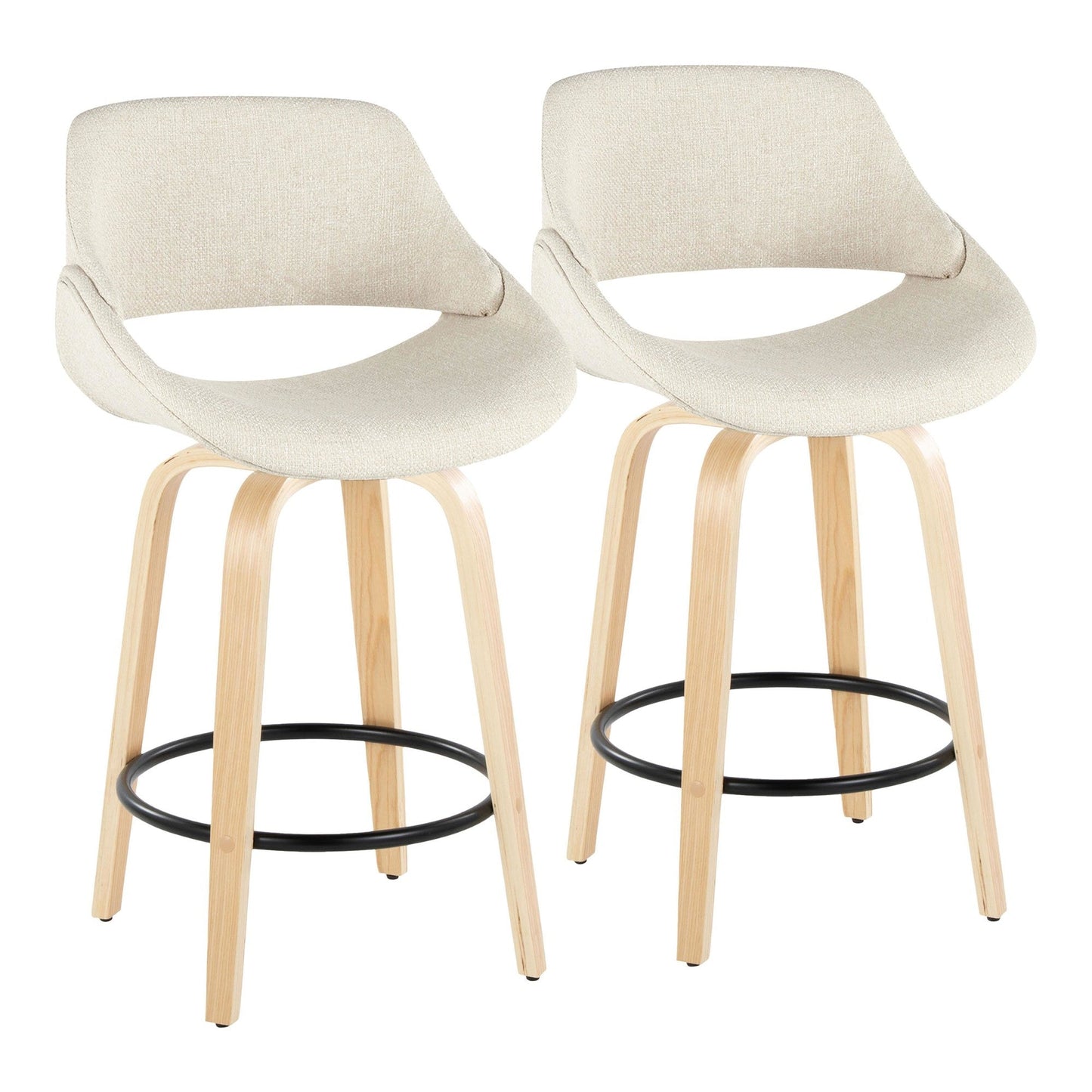 Majestic Office Furniture 26" Fixed-Height Counter Stool - Set of 2