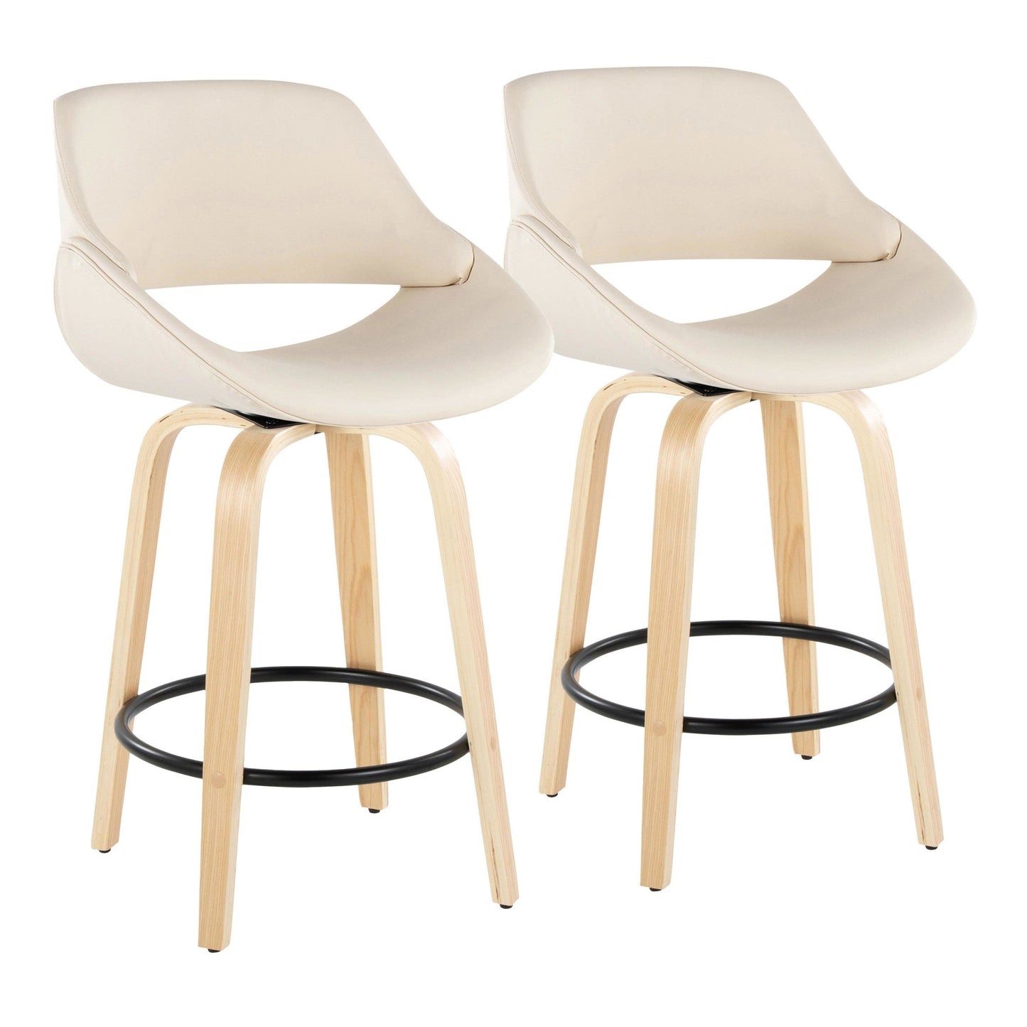 Majestic Office Furniture 26" Fixed-Height Counter Stool - Set of 2