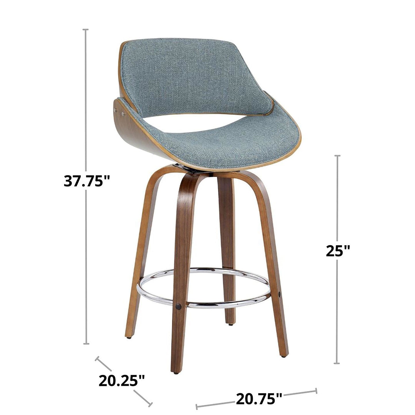 Majestic Office Furniture 26" Fixed-Height Counter Stool - Set of 2