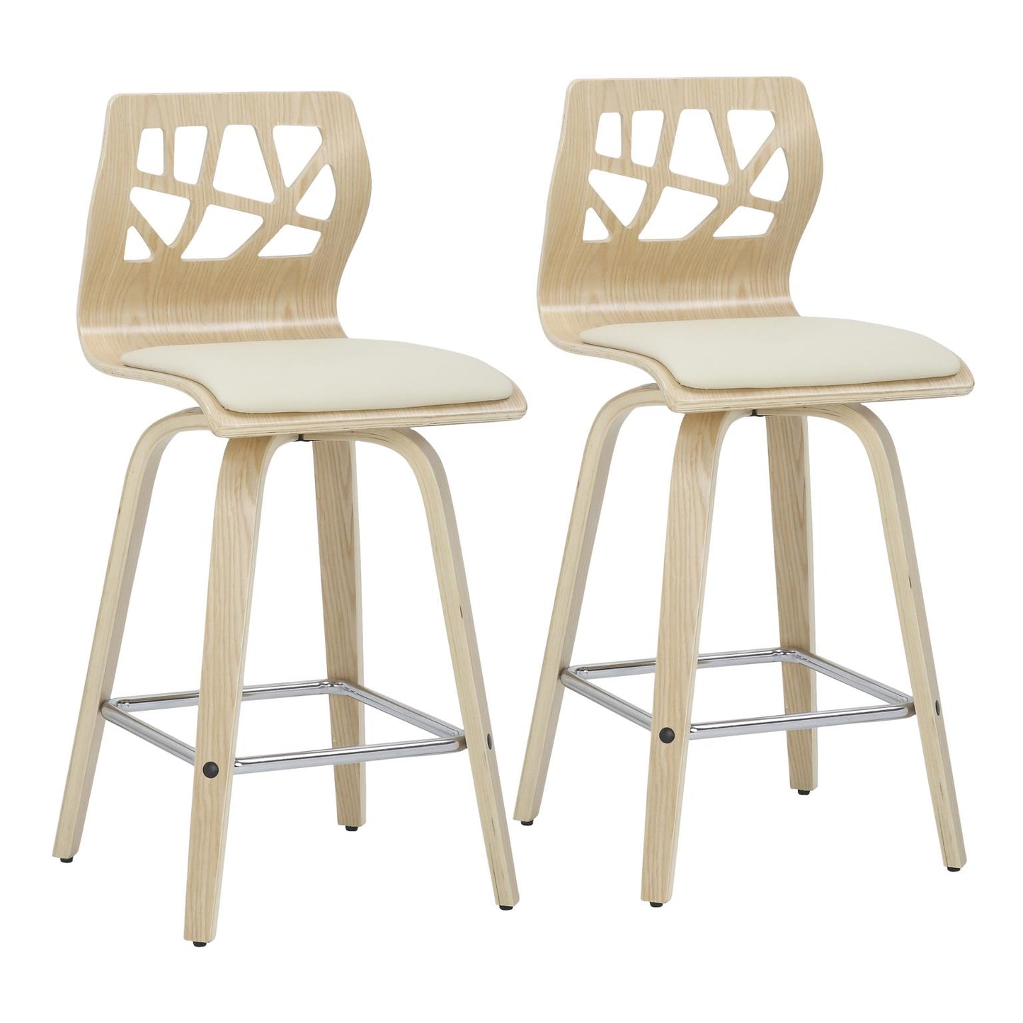 Majestic Office Furniture 26" Fixed-Height Counter Stool - Set of 2