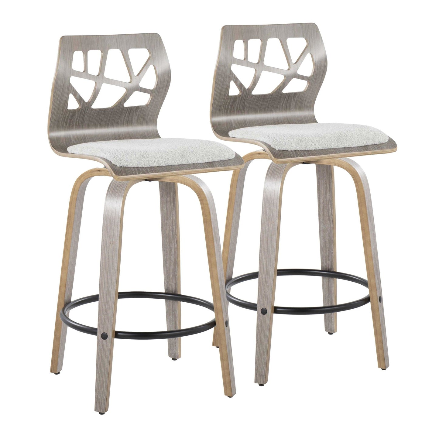 Majestic Office Furniture 26" Fixed-Height Counter Stool - Set of 2