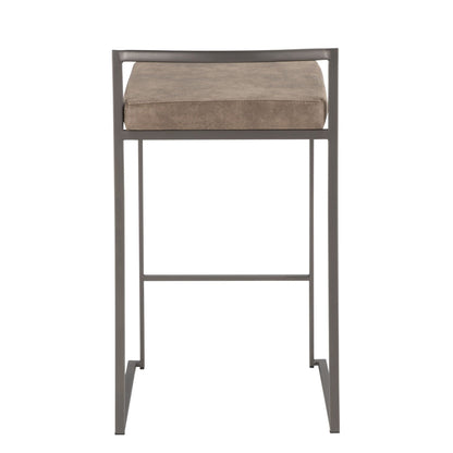 Majestic Office Furniture Stacker 26" Fixed-Height Counter Stool - Set Of 3