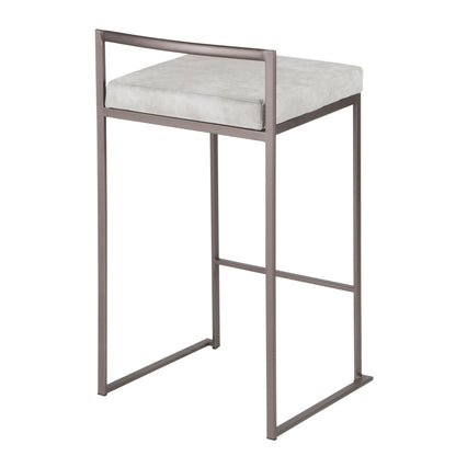 Majestic Office Furniture Stacker 26" Fixed-Height Counter Stool - Set Of 3