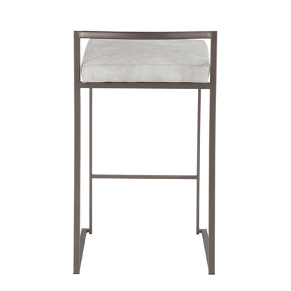Majestic Office Furniture Stacker 26" Fixed-Height Counter Stool - Set Of 3