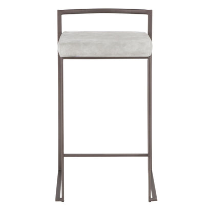 Majestic Office Furniture Stacker 26" Fixed-Height Counter Stool - Set Of 3