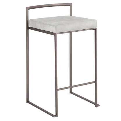Majestic Office Furniture Stacker 26" Fixed-Height Counter Stool - Set Of 3