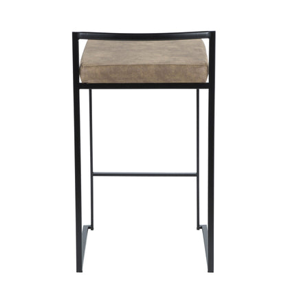 Majestic Office Furniture Stacker 26" Fixed-Height Counter Stool - Set Of 3