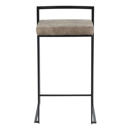 Majestic Office Furniture Stacker 26" Fixed-Height Counter Stool - Set Of 3