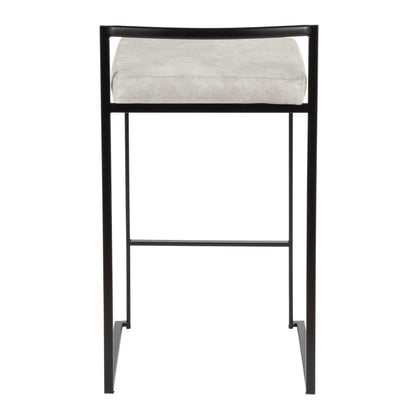 Majestic Office Furniture Stacker 26" Fixed-Height Counter Stool - Set Of 3