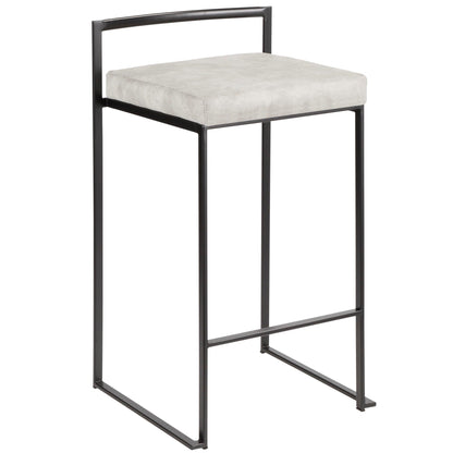Majestic Office Furniture Stacker 26" Fixed-Height Counter Stool - Set Of 3