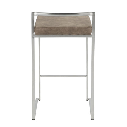 Majestic Office Furniture Stacker 26" Fixed-Height Counter Stool - Set Of 3