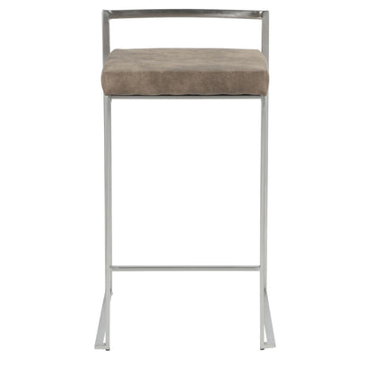 Majestic Office Furniture Stacker 26" Fixed-Height Counter Stool - Set Of 3