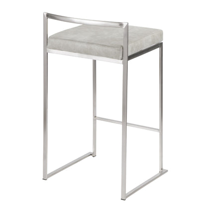 Majestic Office Furniture Stacker 26" Fixed-Height Counter Stool - Set Of 3