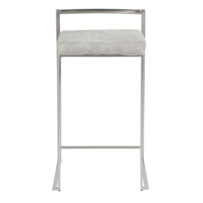 Majestic Office Furniture Stacker 26" Fixed-Height Counter Stool - Set Of 3