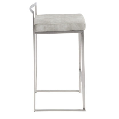 Majestic Office Furniture Stacker 26" Fixed-Height Counter Stool - Set Of 3