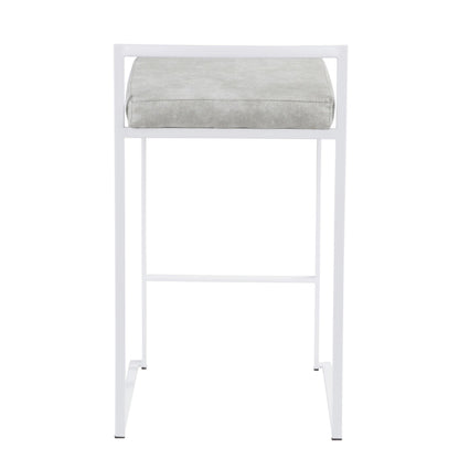 Majestic Office Furniture Stacker 26" Fixed-Height Counter Stool - Set Of 3