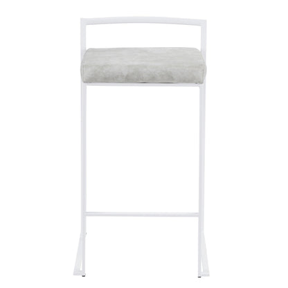 Majestic Office Furniture Stacker 26" Fixed-Height Counter Stool - Set Of 3