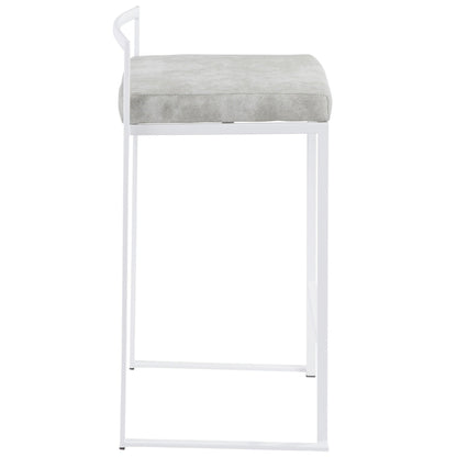 Majestic Office Furniture Stacker 26" Fixed-Height Counter Stool - Set Of 3