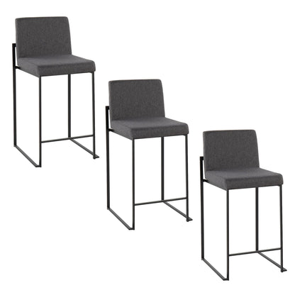 Majestic Office Furniture High Back 26" Fixed-Height Counter Stool - Set Of 3