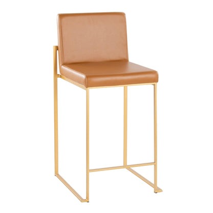 Majestic Office Furniture High Back 26" Fixed-Height Counter Stool - Set of 2