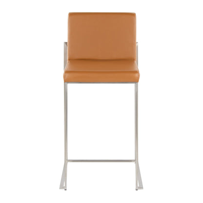 Majestic Office Furniture High Back 26" Fixed-Height Counter Stool - Set of 2