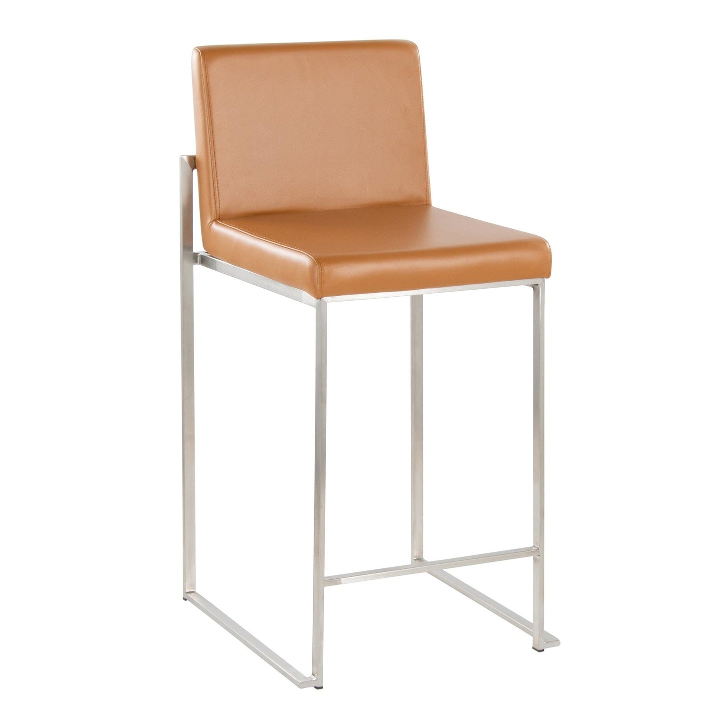 Majestic Office Furniture High Back 26" Fixed-Height Counter Stool - Set of 2