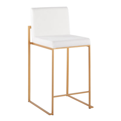 Majestic Office Furniture High Back 26" Fixed-Height Counter Stool - Set Of 3