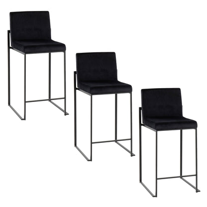 Majestic Office Furniture High Back 26" Fixed-Height Counter Stool - Set Of 3