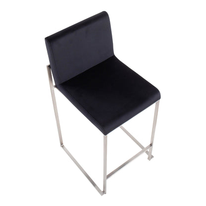 Majestic Office Furniture High Back 26" Fixed-Height Counter Stool - Set Of 3