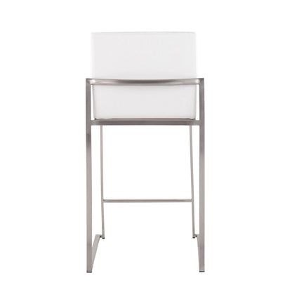 Majestic Office Furniture High Back 26" Fixed-Height Counter Stool - Set Of 3