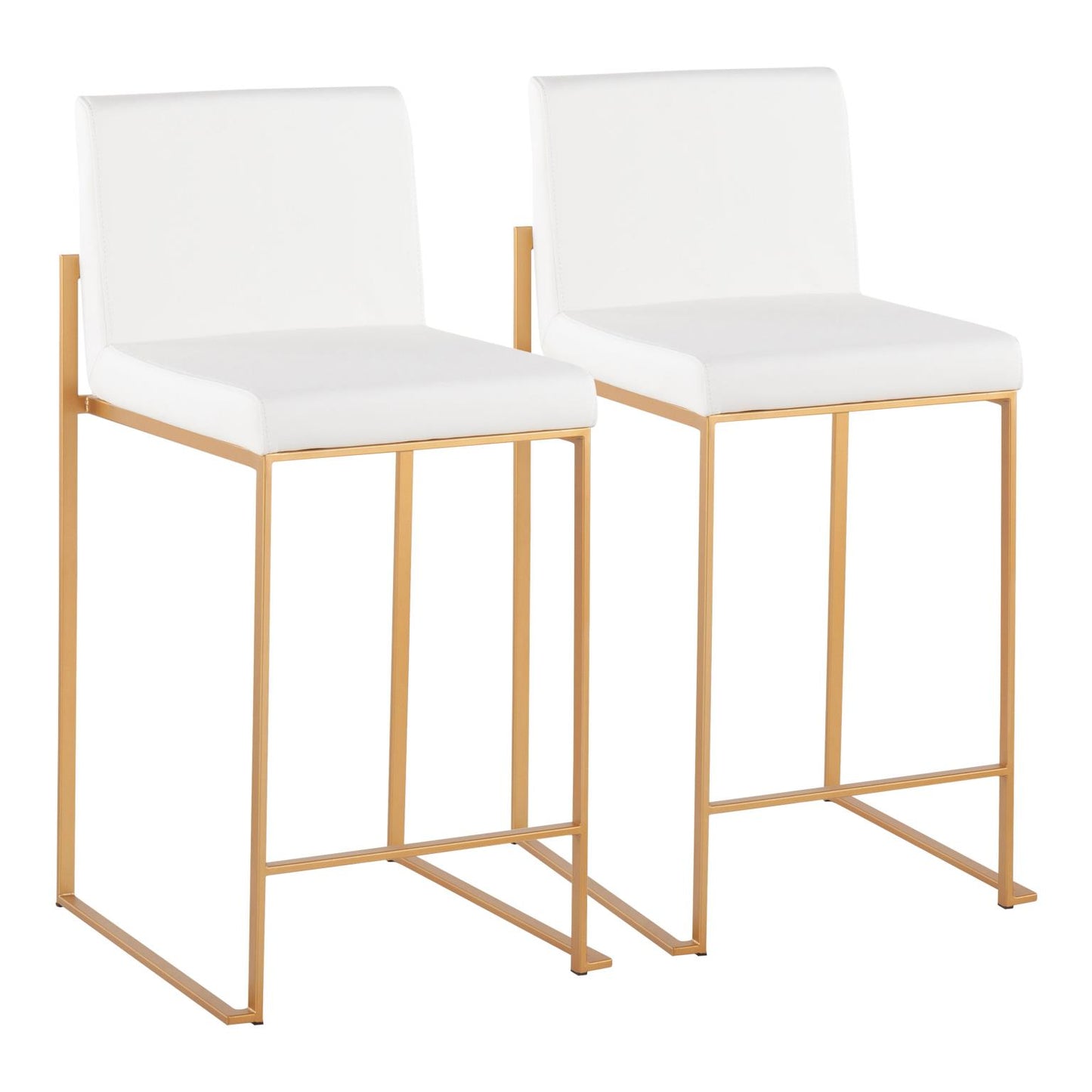 Majestic Office Furniture High Back 26" Fixed-Height Counter Stool - Set of 2