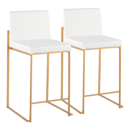 Majestic Office Furniture High Back 26" Fixed-Height Counter Stool - Set of 2