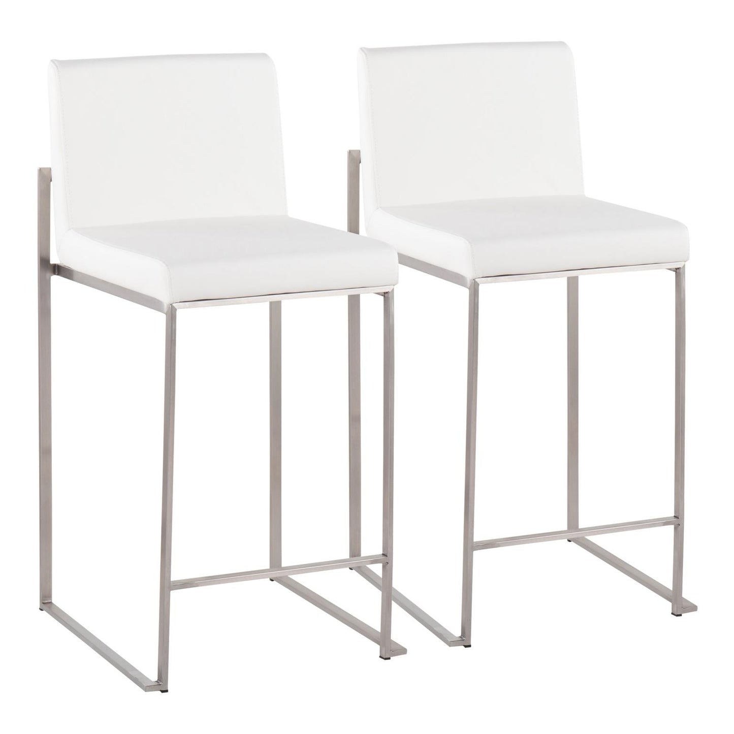 Majestic Office Furniture High Back 26" Fixed-Height Counter Stool - Set of 2