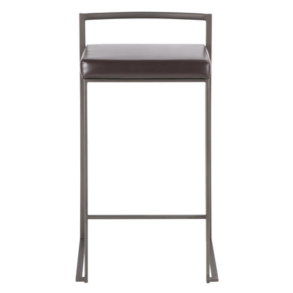 Majestic Office Furniture Stacker 26" Fixed-Height Counter Stool - Set Of 3