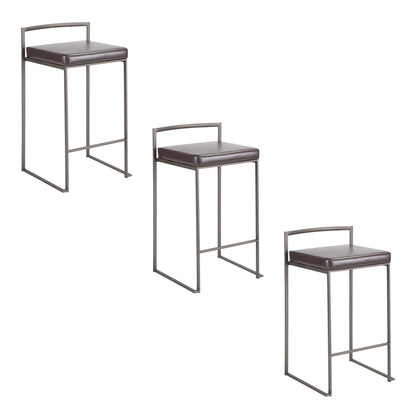 Majestic Office Furniture Stacker 26" Fixed-Height Counter Stool - Set Of 3