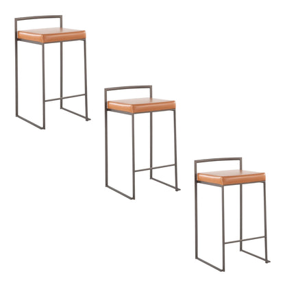 Majestic Office Furniture Stacker 26" Fixed-Height Counter Stool - Set Of 3