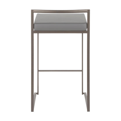 Majestic Office Furniture Stacker 26" Fixed-Height Counter Stool - Set Of 3