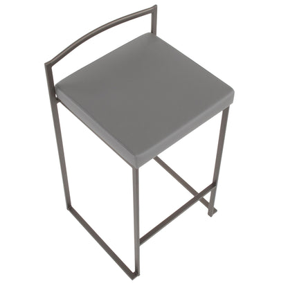 Majestic Office Furniture Stacker 26" Fixed-Height Counter Stool - Set Of 3