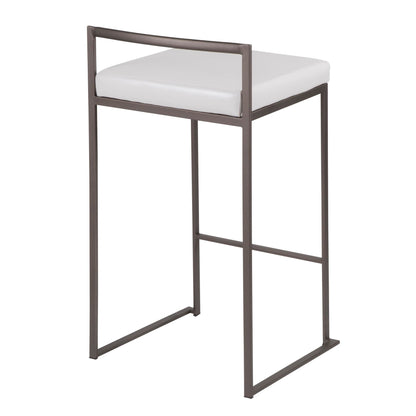 Majestic Office Furniture Stacker 26" Fixed-Height Counter Stool - Set Of 3