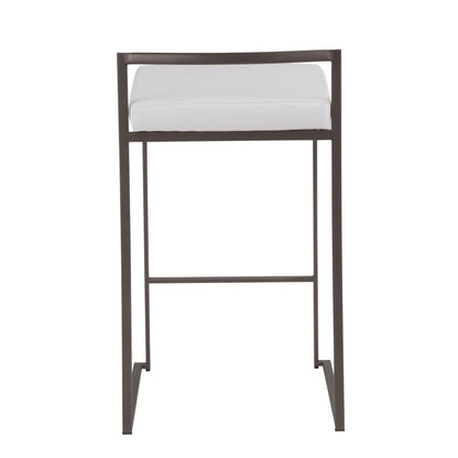 Majestic Office Furniture Stacker 26" Fixed-Height Counter Stool - Set Of 3