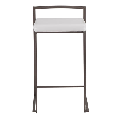 Majestic Office Furniture Stacker 26" Fixed-Height Counter Stool - Set Of 3
